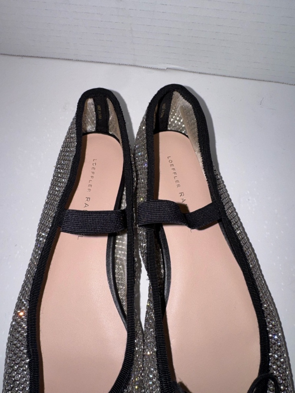 Loeffler Randall Leonie Crystal Mesh Mary Jane Flats - Picture 3 of 4